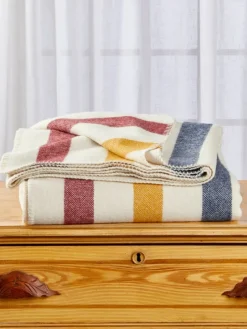 Cabin Stripe Wool Blanket