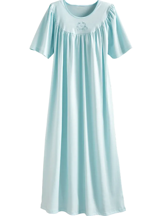 Calida Soft Cotton Short-Sleeve Nightgown
