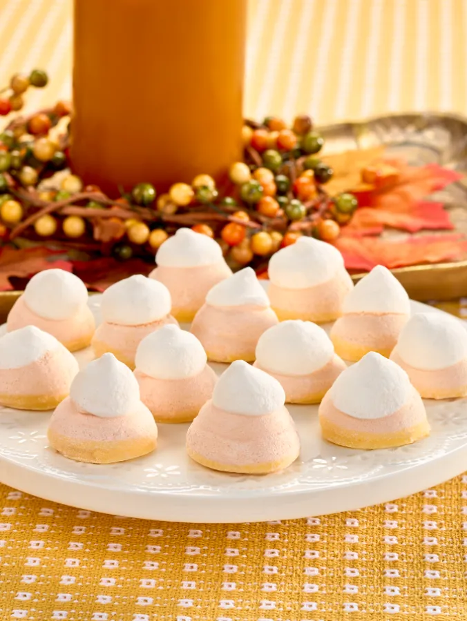 Candy Corn Mini Meringues
