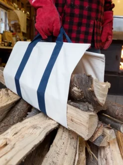 Canvas Log Carrier