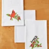 Cardinal and Chickadee Cotton Flour Sack Kitchen Towel, Set of 3