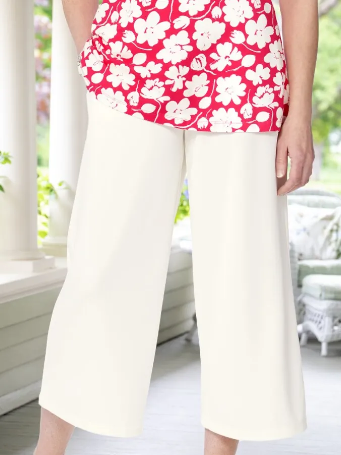 Carefree Soft Knit Culottes