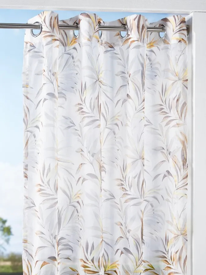 Caribbean Palm Leaf Outdoor Grommet Top Panel