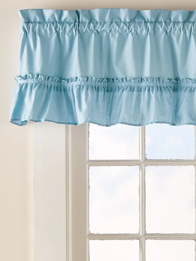 Carolyn's Colorful Rod Pocket Ruffled Valance