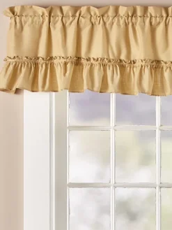 Carolyn's Colorful Rod Pocket Ruffled Valance
