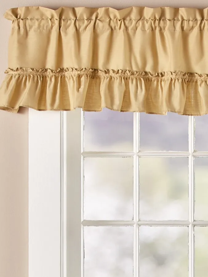 Carolyn's Colorful Rod Pocket Ruffled Valance