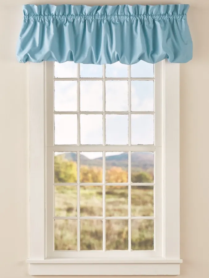 Carolyn's Colorful Rod Pocket Balloon Valance