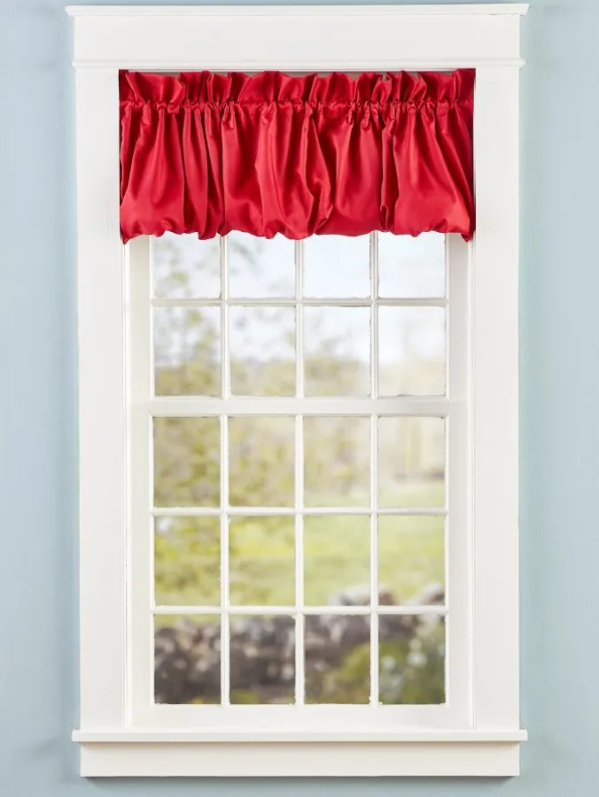 Carolyn's Colorful Rod Pocket Balloon Valance