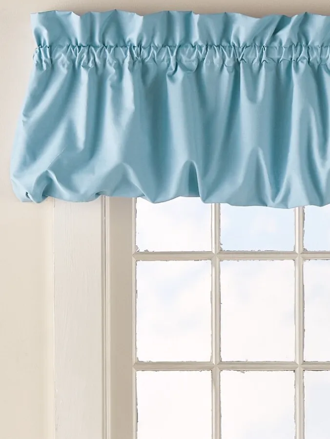 Carolyn's Colorful Rod Pocket Balloon Valance