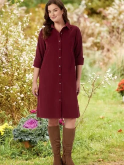 Casual Corduroy Dress