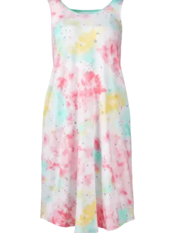 Celestial Dreams Tie-Dye Sleeveless Nightgown