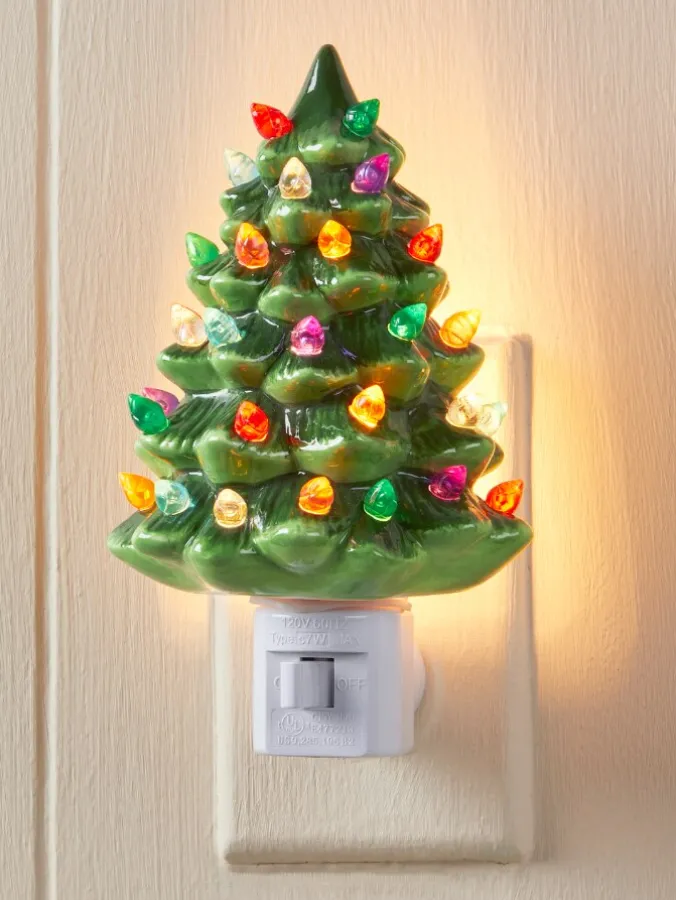 Ceramic Christmas Tree Night-Light
