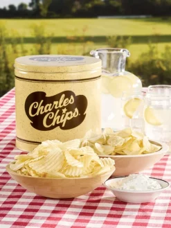 Charles Chips Specialty Potato Chip Tin, In 3 Flavors