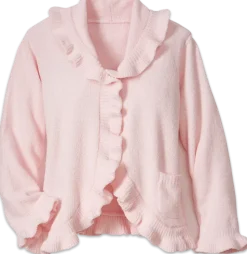 Chenille Ruffle Bed Jacket
