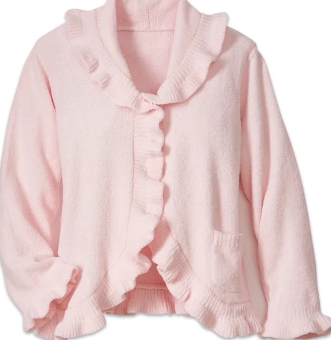 Chenille Ruffle Bed Jacket