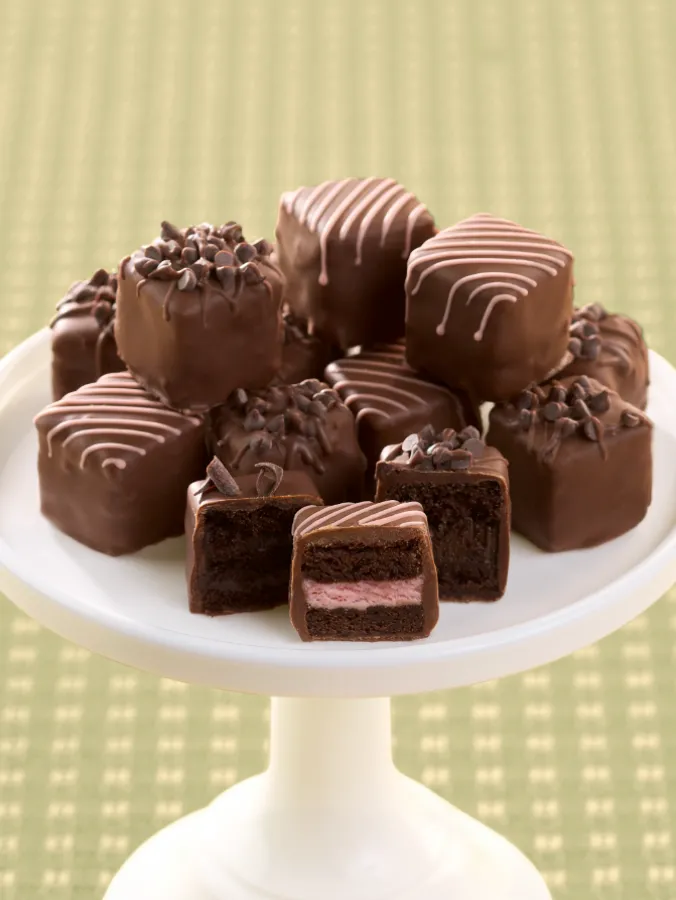 Chocolate Delights Petit Fours, 12 Mini Layer Cakes