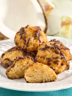 Chocolate Drizzle Coconut Macaroons, 2 Bags