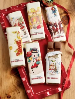 Christmas Chocolate Bars, Set of 6