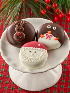 Christmas Chocolate Covered Oreos, 3 Cookies