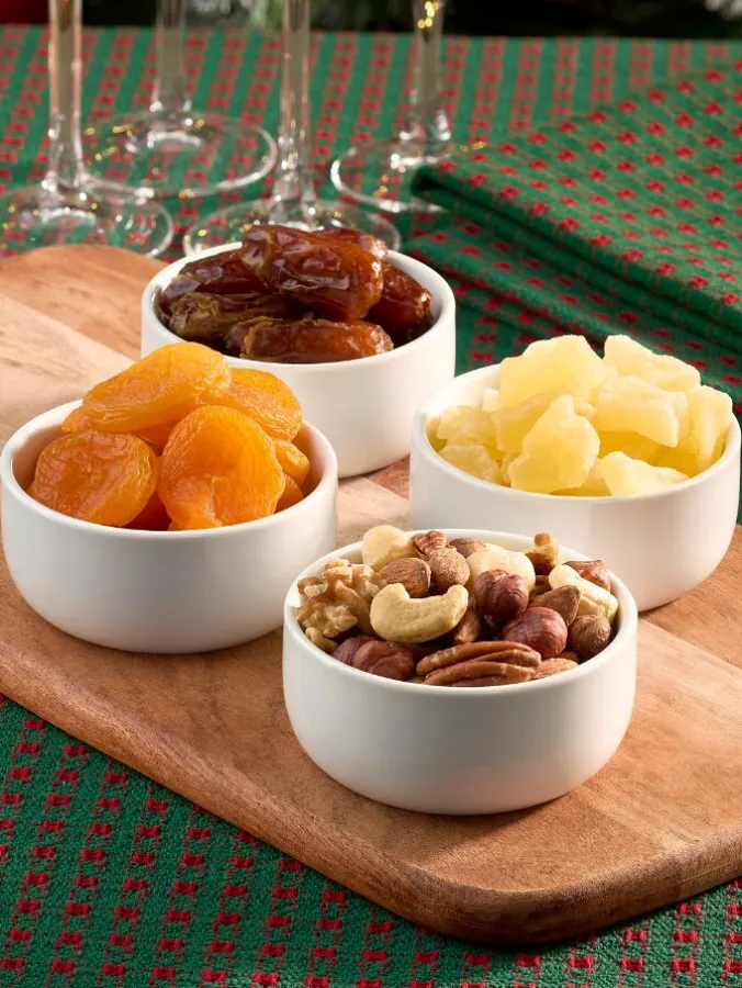 Christmas Dried Fruit and Nut Party Tray