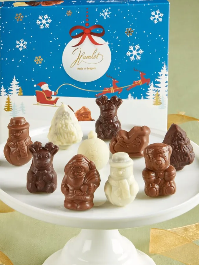 Christmas Hazelnut Cream-Filled Chocolates