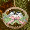 Christmas Keepsakes 24k Gold Finished Chickadees Ornament in Gift Box