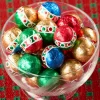 Christmas Milk Chocolate Foiled Ornament Balls, 10 Ounce Bag
