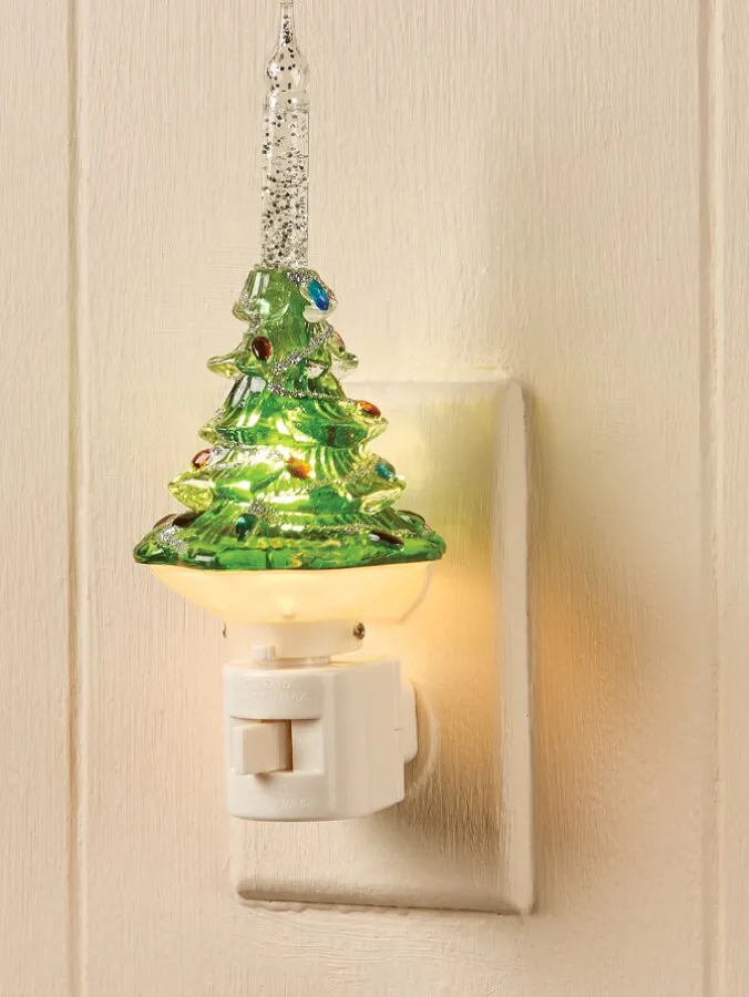 Christmas Tree Bubble-Light Night-Light