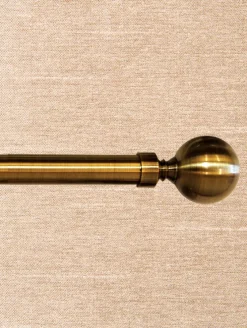 Classic Ball Finial Curtain Rod, 1 Inch