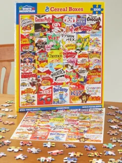Classic Cereal Boxes Jigsaw Puzzle, 1000 Piece