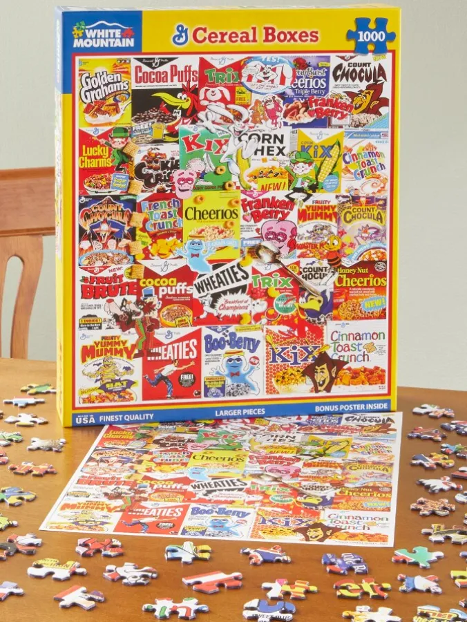 Classic Cereal Boxes Jigsaw Puzzle, 1000 Piece