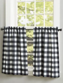 Classic Check Rod Pocket Tiers by Country Curtains®