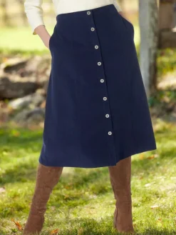Classic Corduroy Midi Skirt