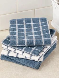 Classic Cotton Terry Cloth Dishcloths, Set of 6