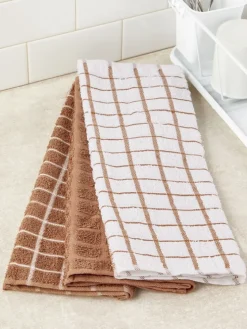 Classic Cotton Terry Cloth Kitchen Towels, Set of 3