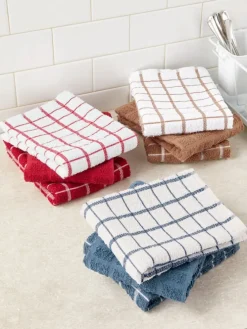 Classic Cotton Terry Cloth Kitchen Towels, Set of 3