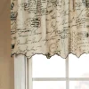 Classic Cursive Rod Pocket Tailored Valance