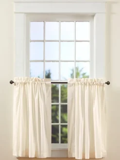 Classic Hemstitch Rod Pocket Tiers by Country Curtains®