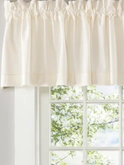 Classic Hemstitch Rod Pocket Tailored Valance by Country Curtains®