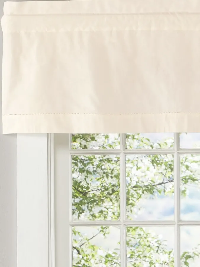 Classic Hemstitch Rod Pocket Insert Valance by Country Curtains®