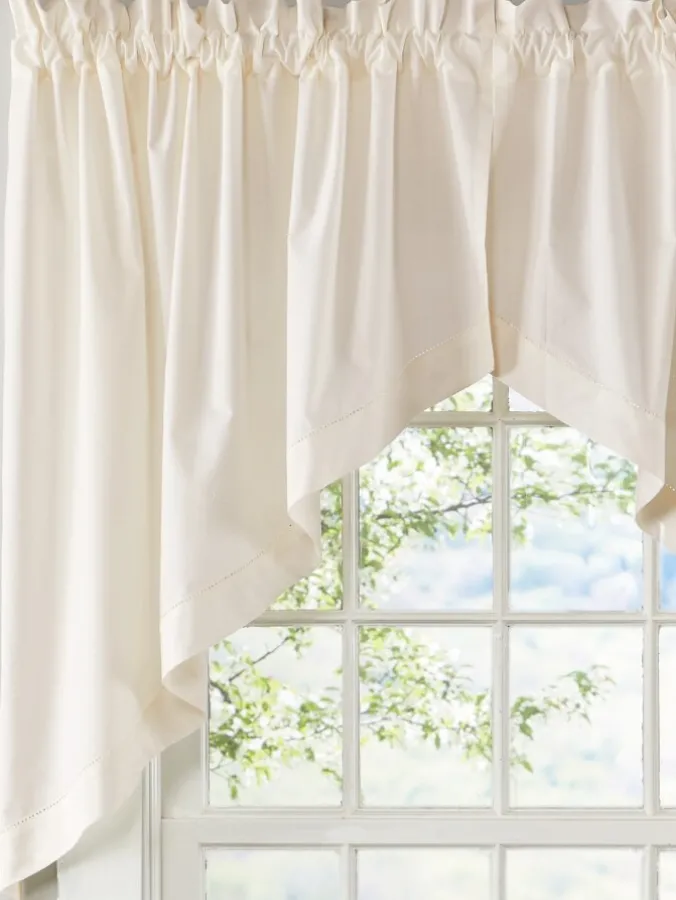 Classic Hemstitch Rod Pocket Swag Pair by Country Curtains®