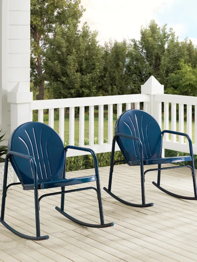 Classic Outdoor Rocking Chair Set, 2 Chairs