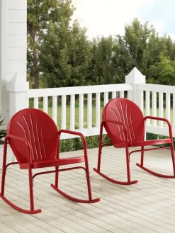 Classic Outdoor Rocking Chair Set, 2 Chairs