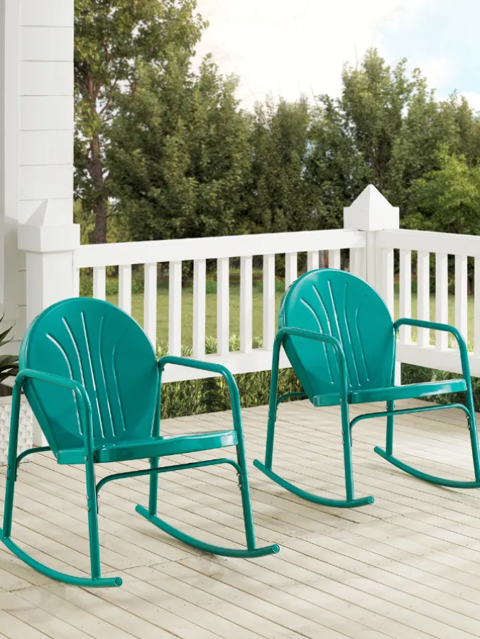 Classic Outdoor Rocking Chair Set, 2 Chairs
