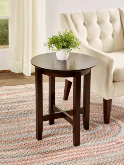 Classic Round Solid Wood End Table