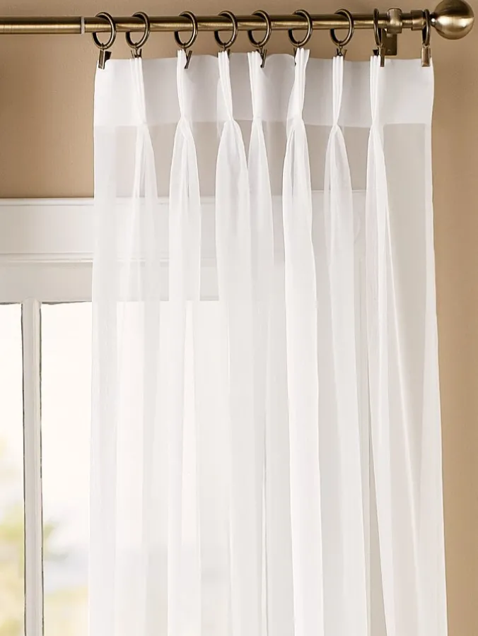Classic Sheers 72 Inch Pinch Pleat Curtains by Country Curtains®