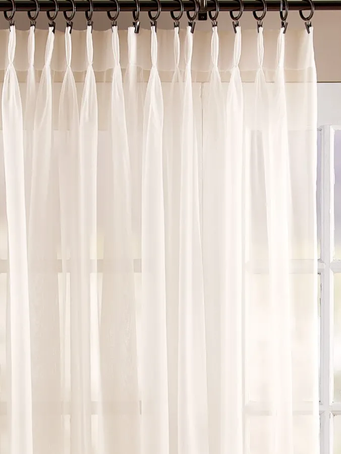 Classic Sheers 96 Inch Pinch Pleat Patio Panel by Country Curtains®