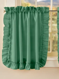 Classic Solid Ruffles Rod Pocket Tiers