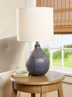 Classic Stripe Ceramic Table Lamp