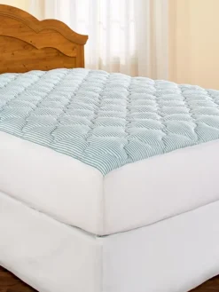 Classic Ticking Stripe Mattress Pad